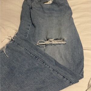 Madewell Light Blue Distressed Boyfriend Jeans